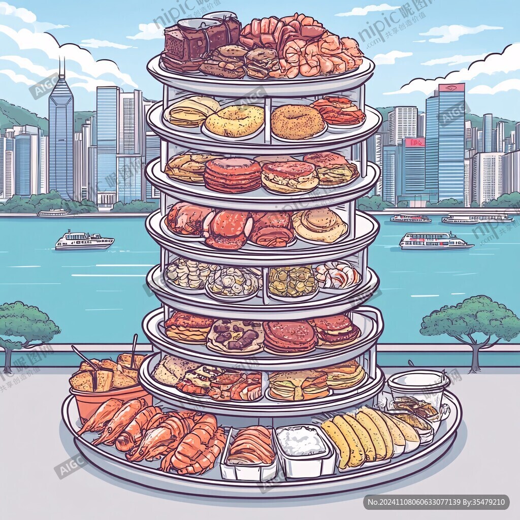 卡子門廣場世紀(jì)塔插畫