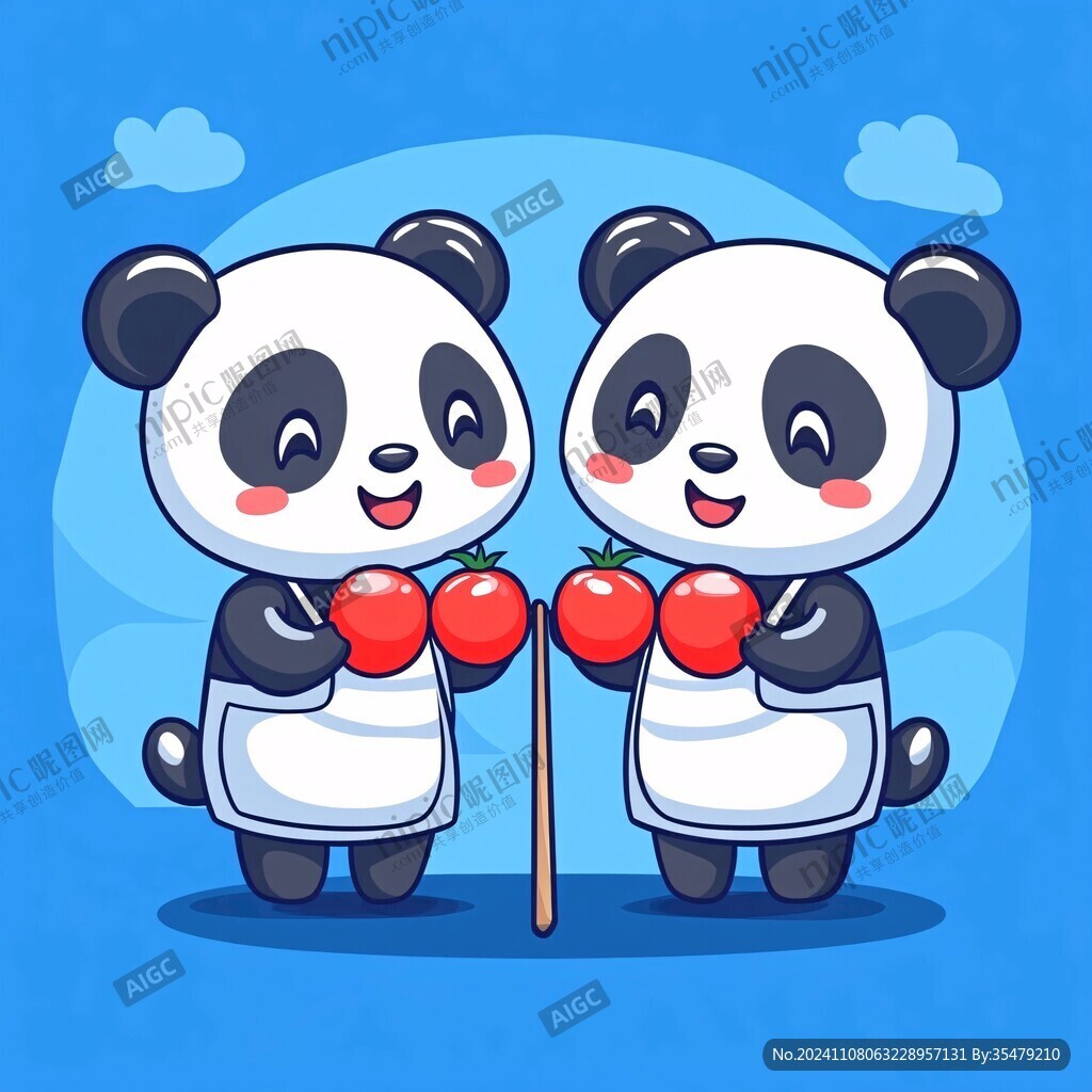 愛熊貓吉祥物
