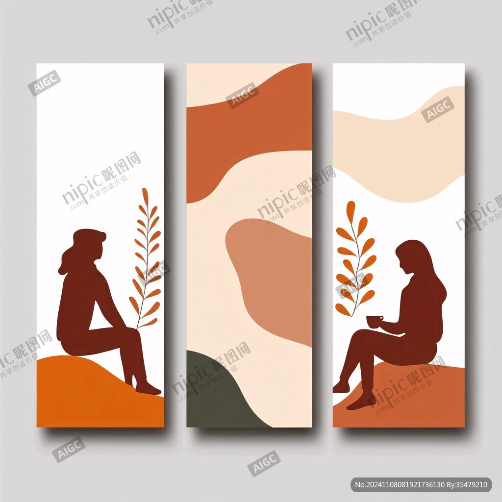 現(xiàn)代簡約人物插畫