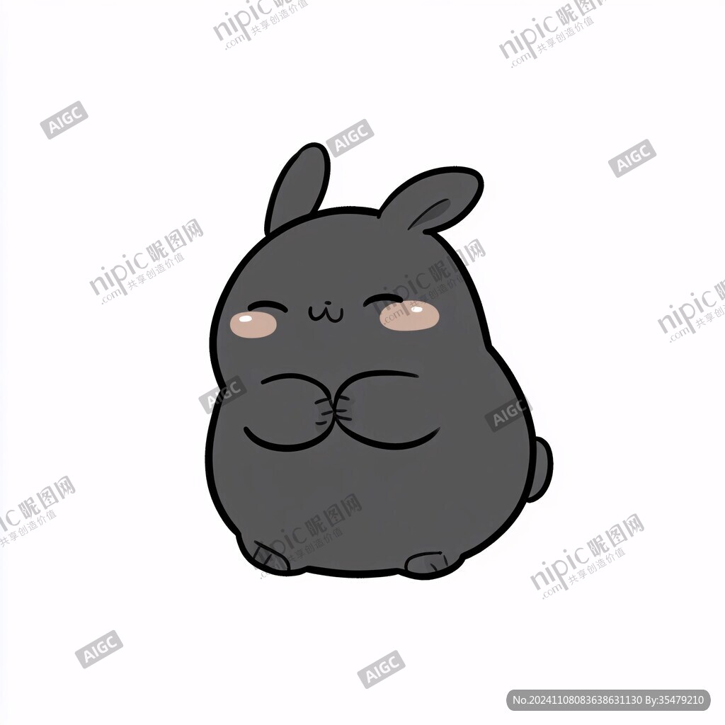 無描邊風(fēng)格兔兔