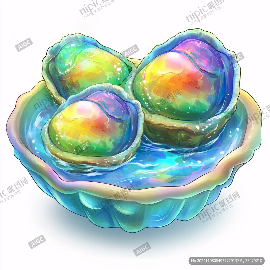空心琉璃丸子插畫