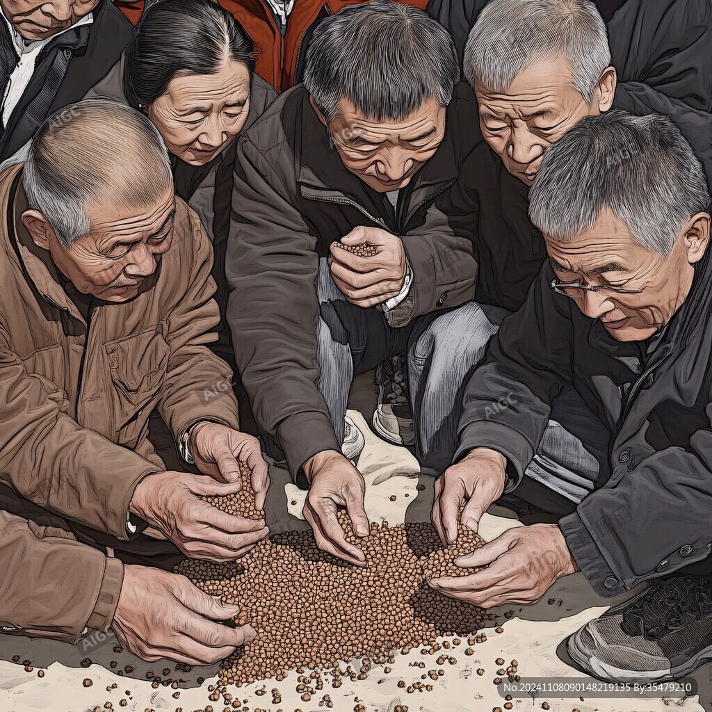 努力工作糧食系列作品