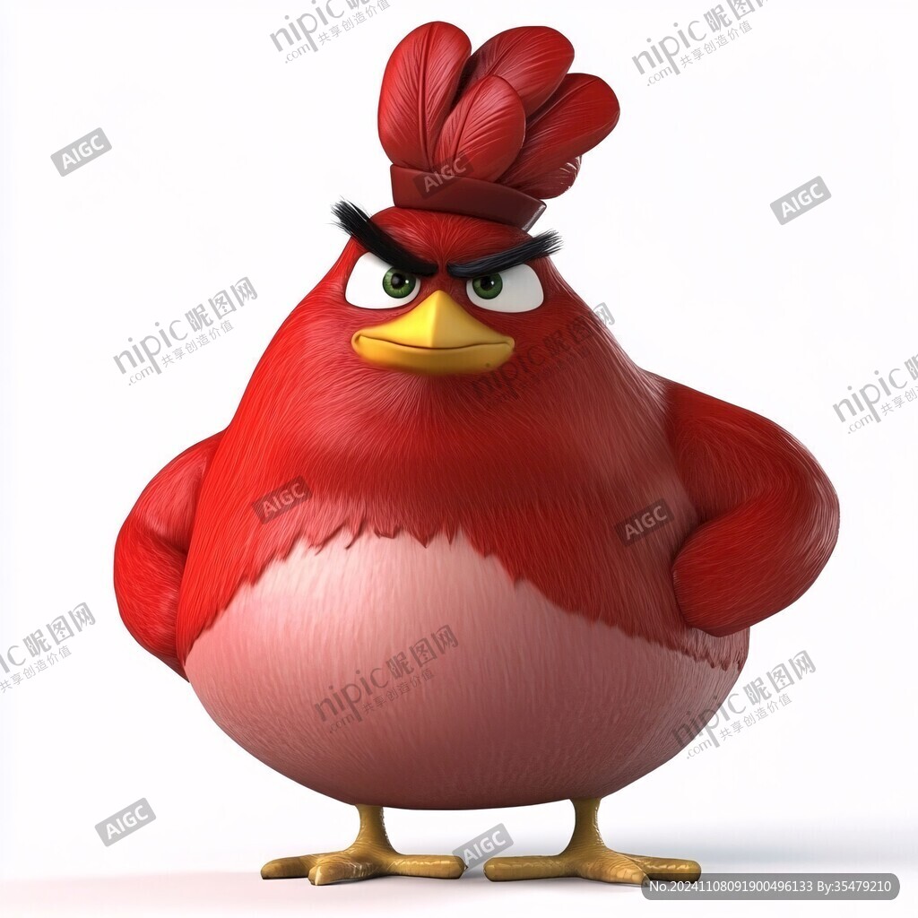 卡通霸氣雞大俠頭像