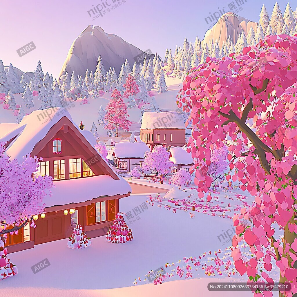 雪鄉(xiāng)插畫