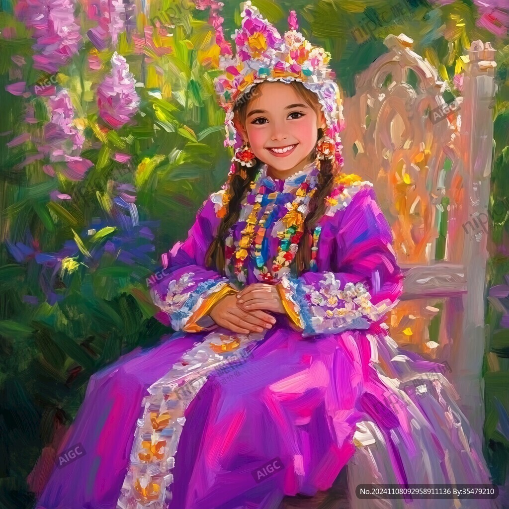 哈薩克族少女