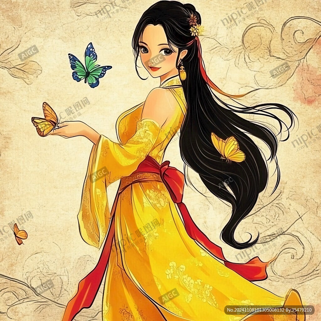 卡通古裝仙女