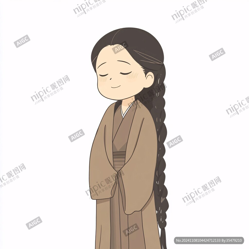 漢服卡通小女孩