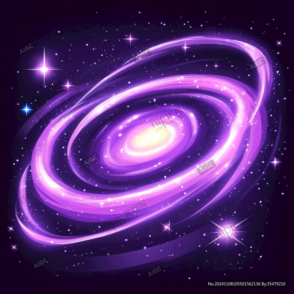 紫色漩渦星空