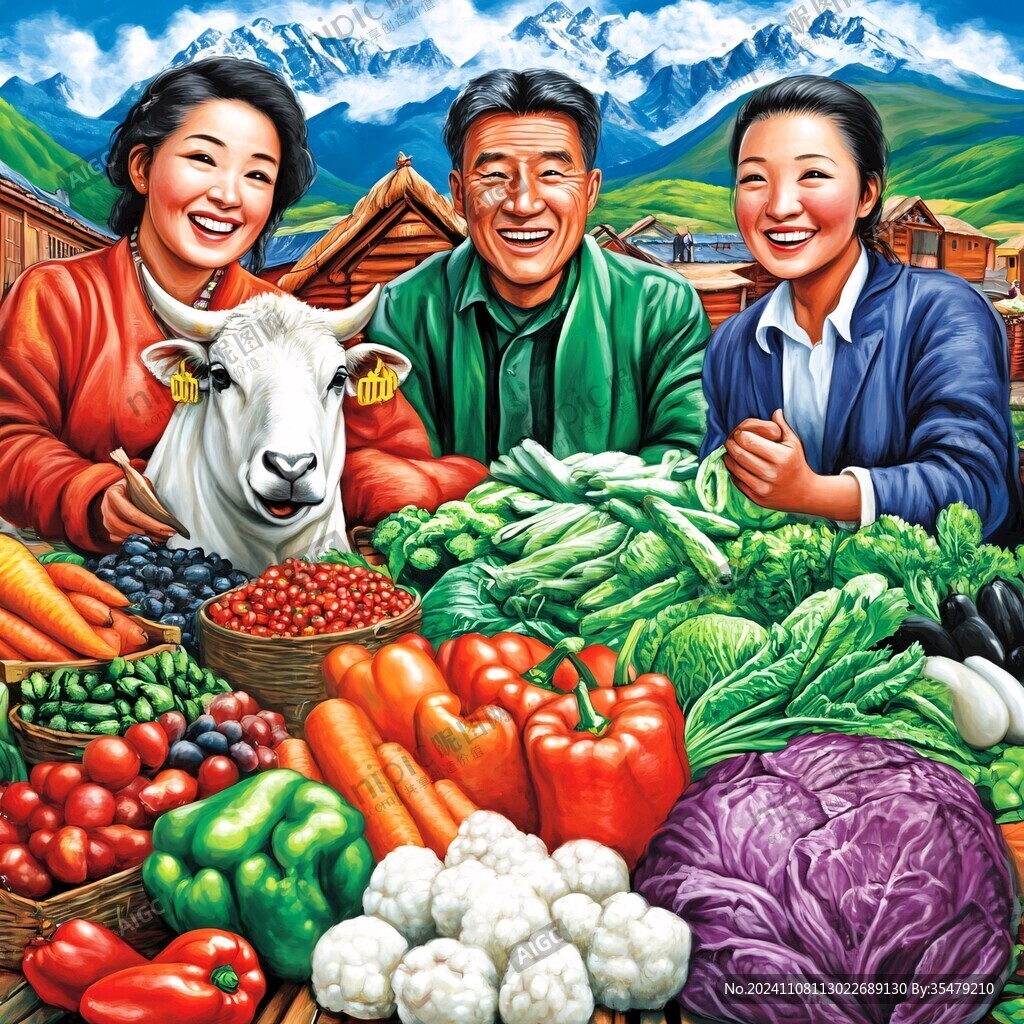 助農(nóng)農(nóng)副產(chǎn)品插畫