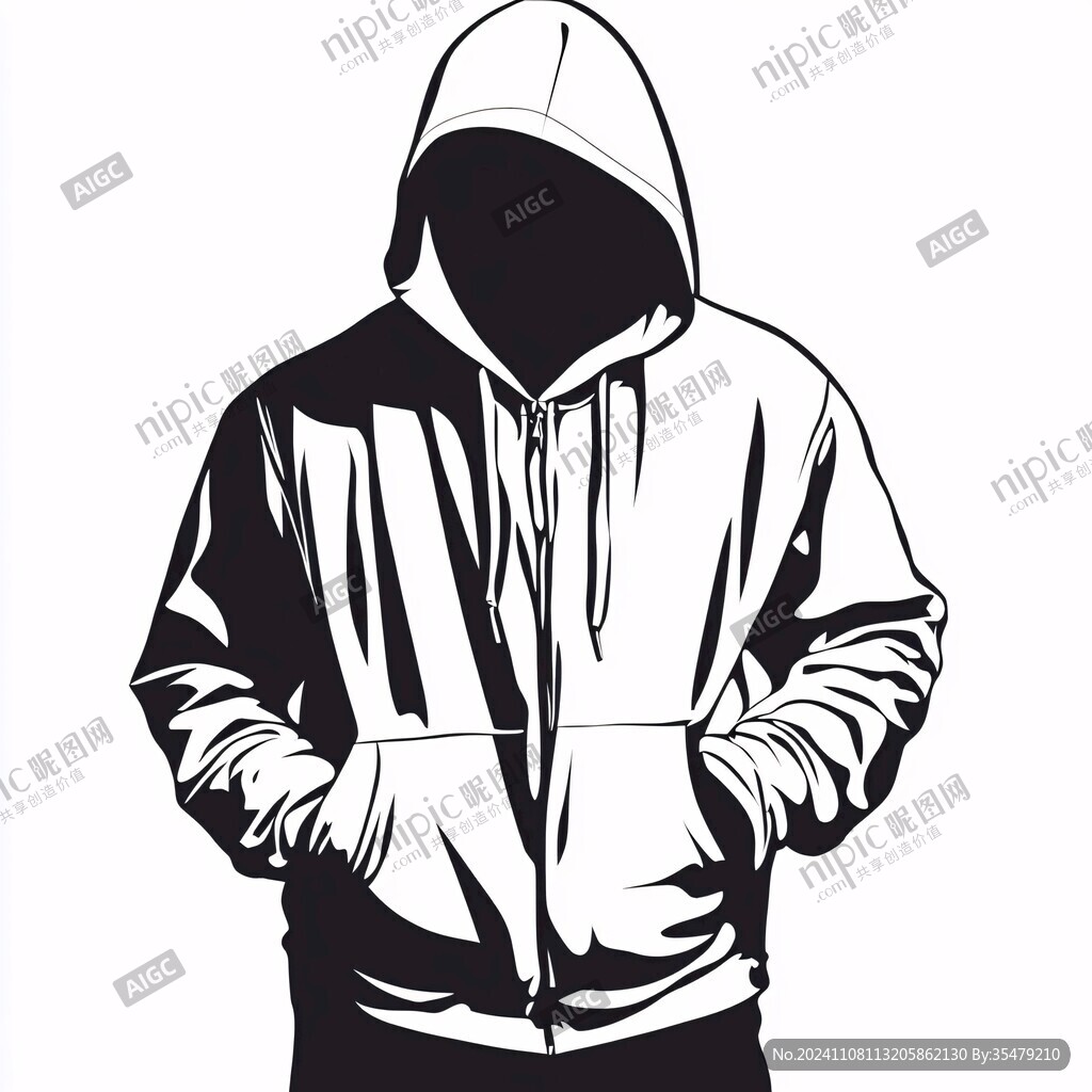 穿帽衫的男生