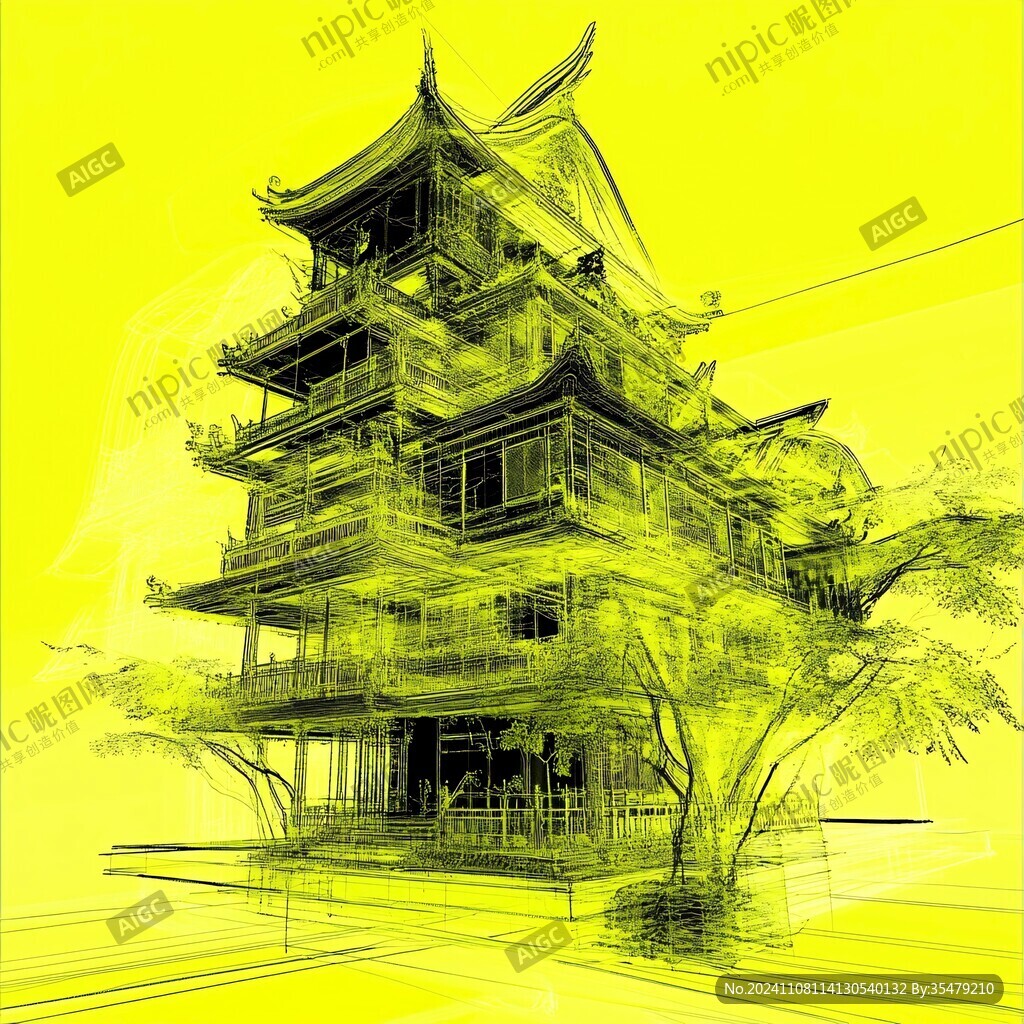 超然樓線稿