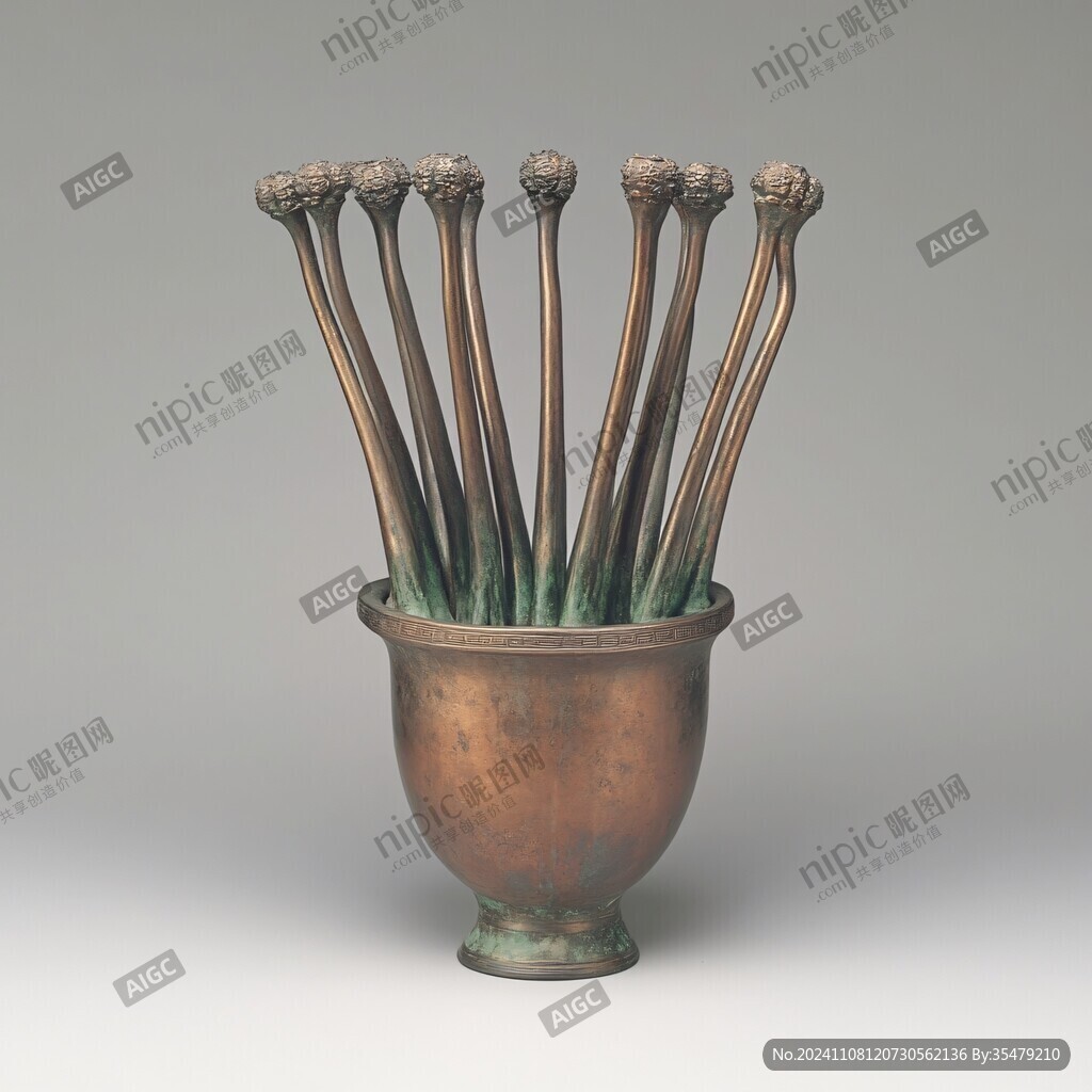 青釉洗式五管器