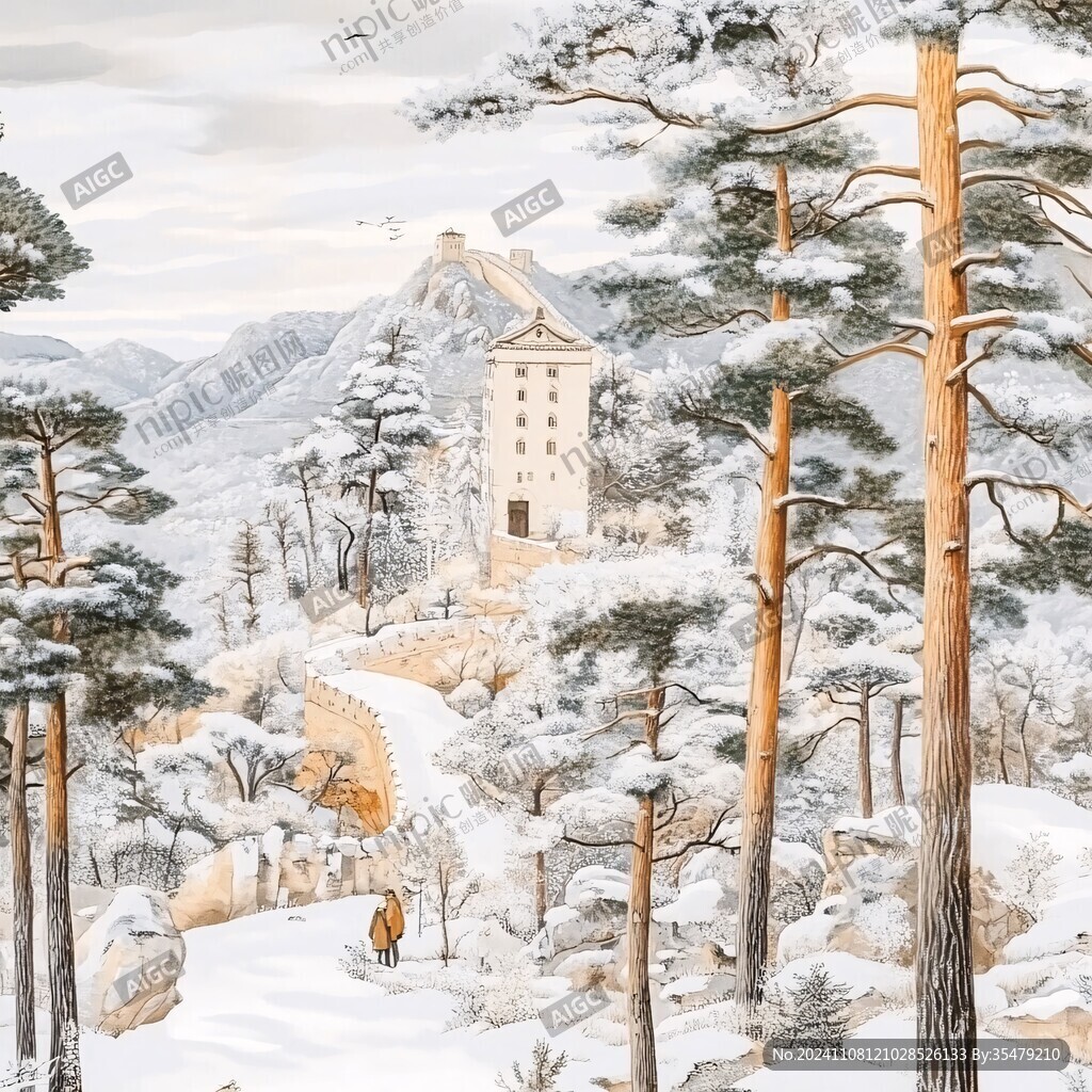 避暑山莊插畫