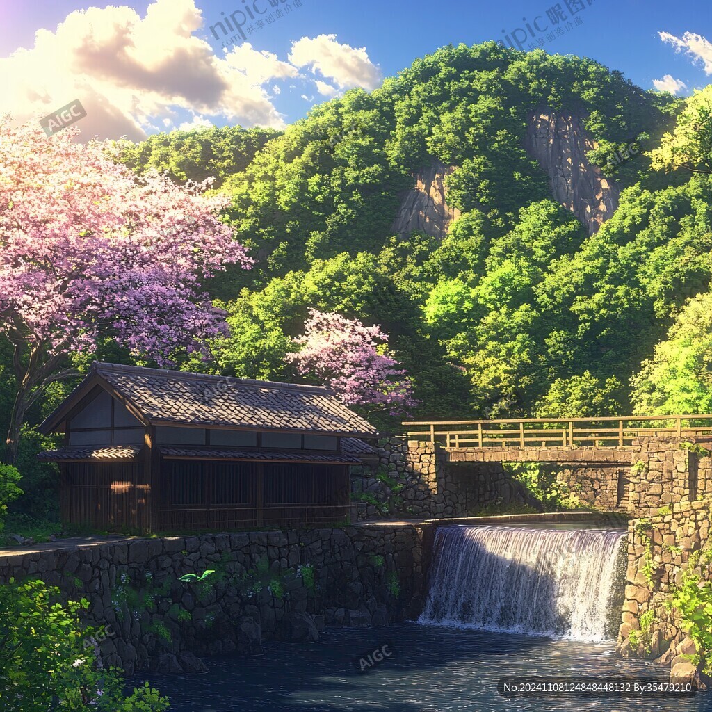 古風場景春暖花開
