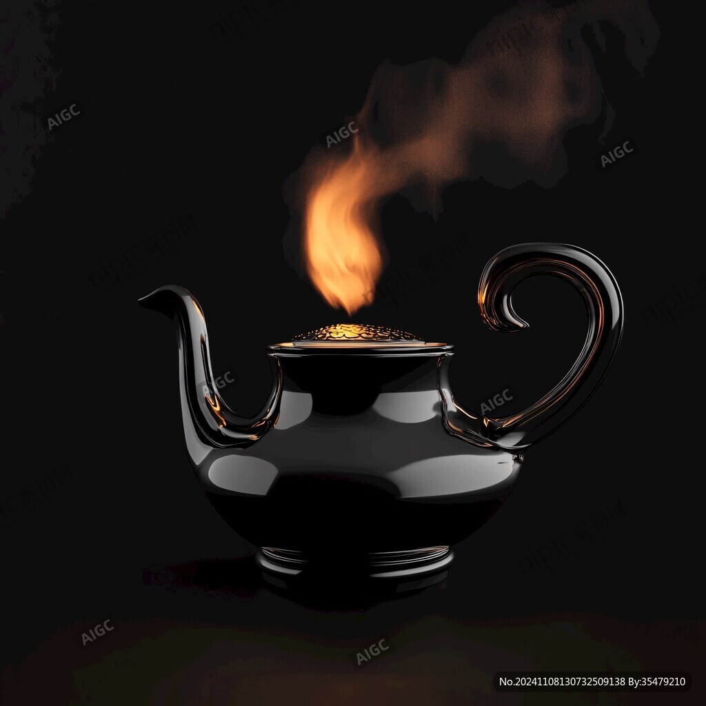 茶壺黑背景高清大圖
