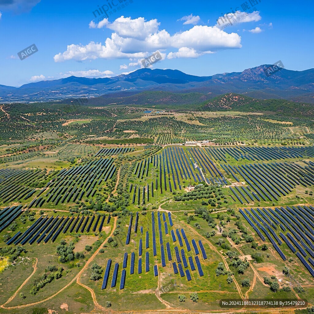 荒漠光伏發電場