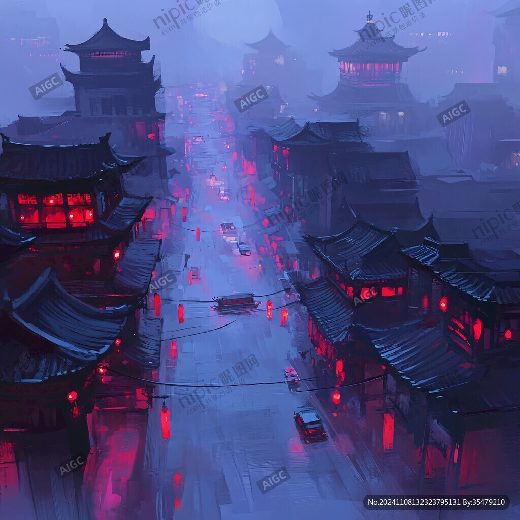 煙雨插畫(huà)