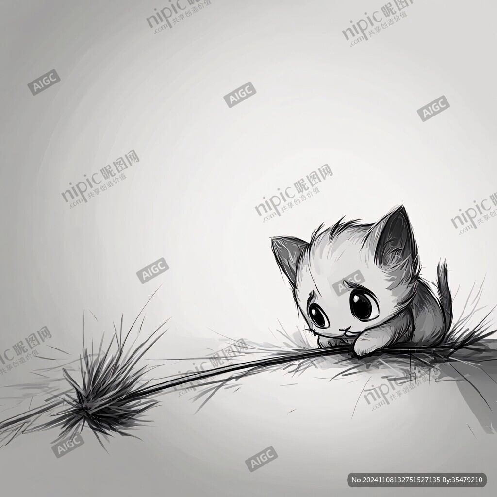 q版手繪小貓