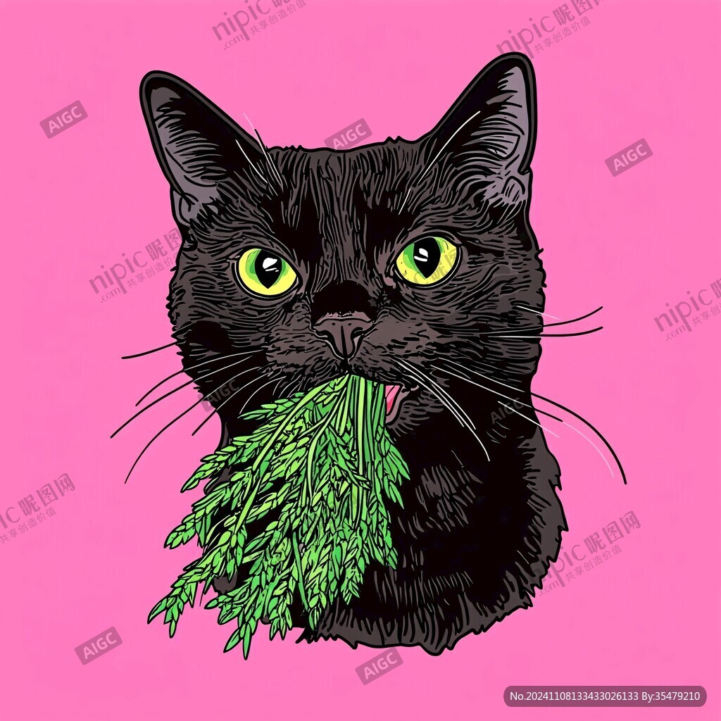 貓糧插畫設(shè)計