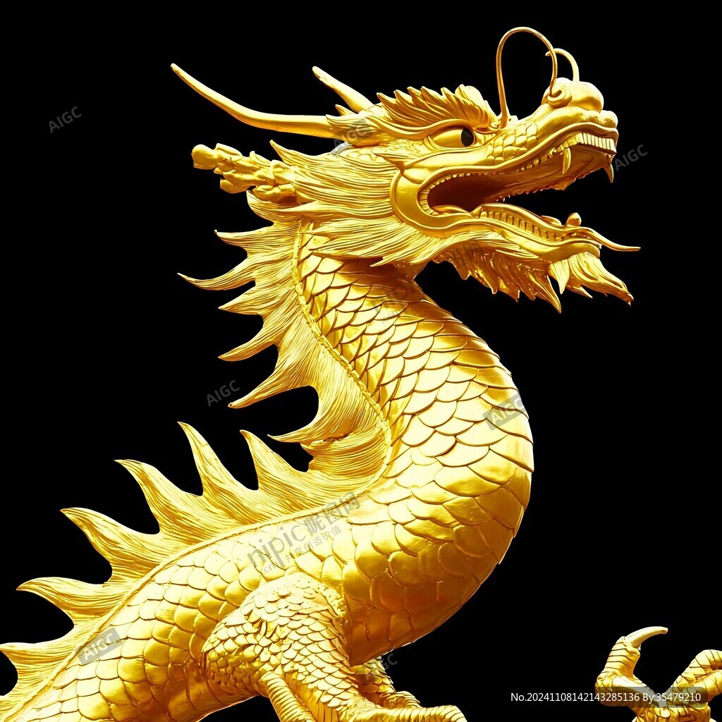 金色龍紋金龍蒼龍青龍