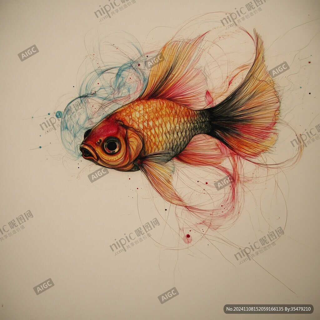 創(chuàng)意手繪金魚