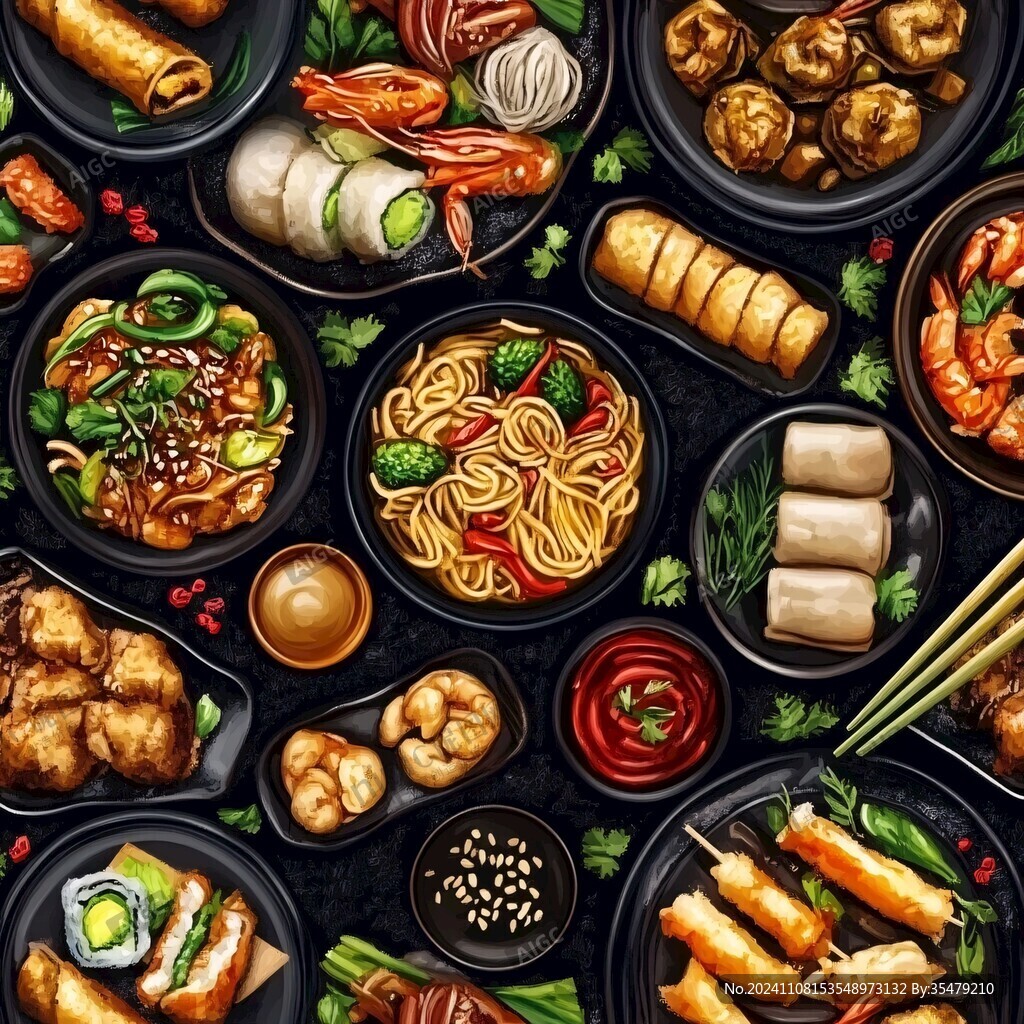 美食麻辣鹵味插畫(huà)合集