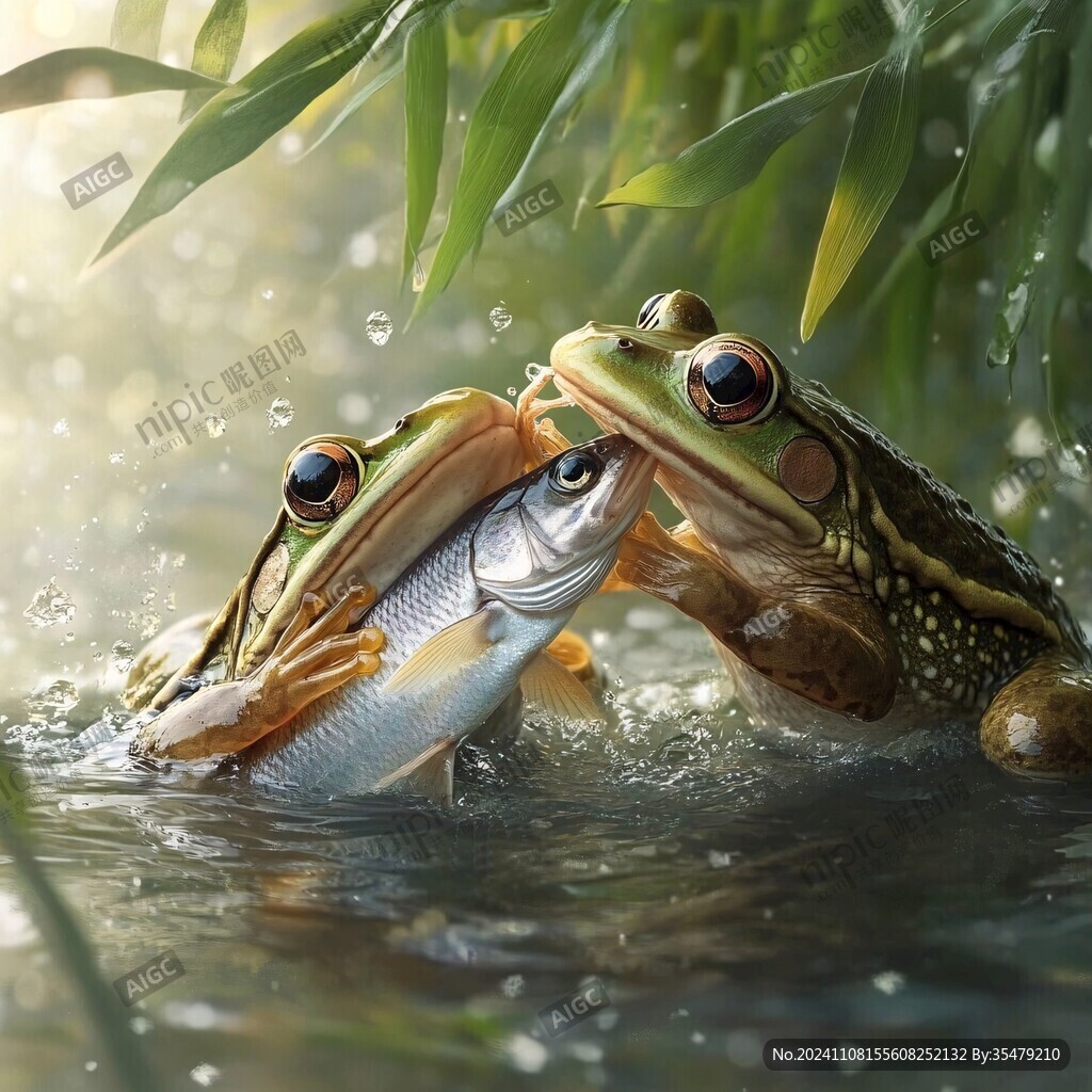蛙稻魚共生