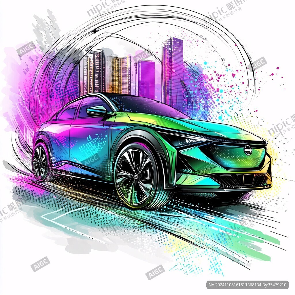 絢麗線條汽車
