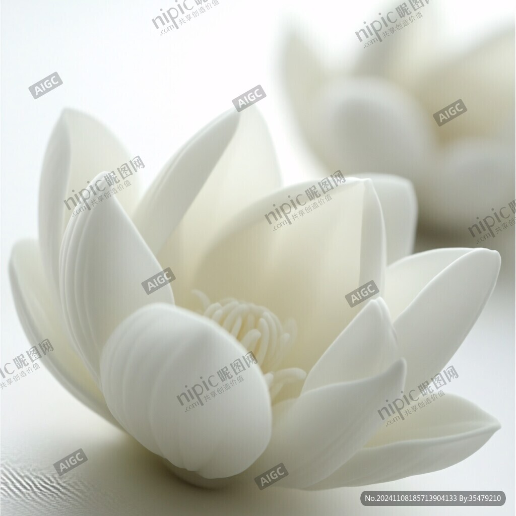 3d立體花卉荷花