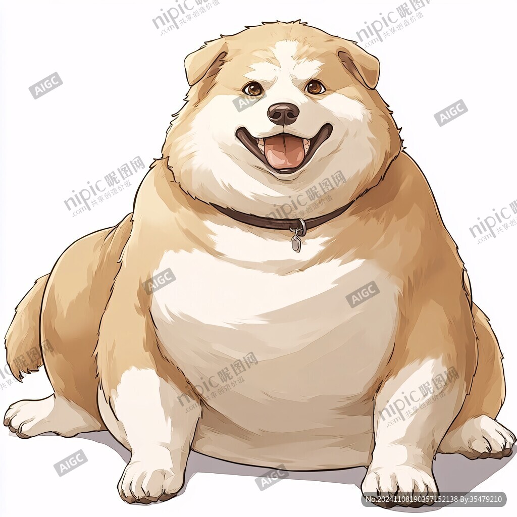 肥胖的狗狗