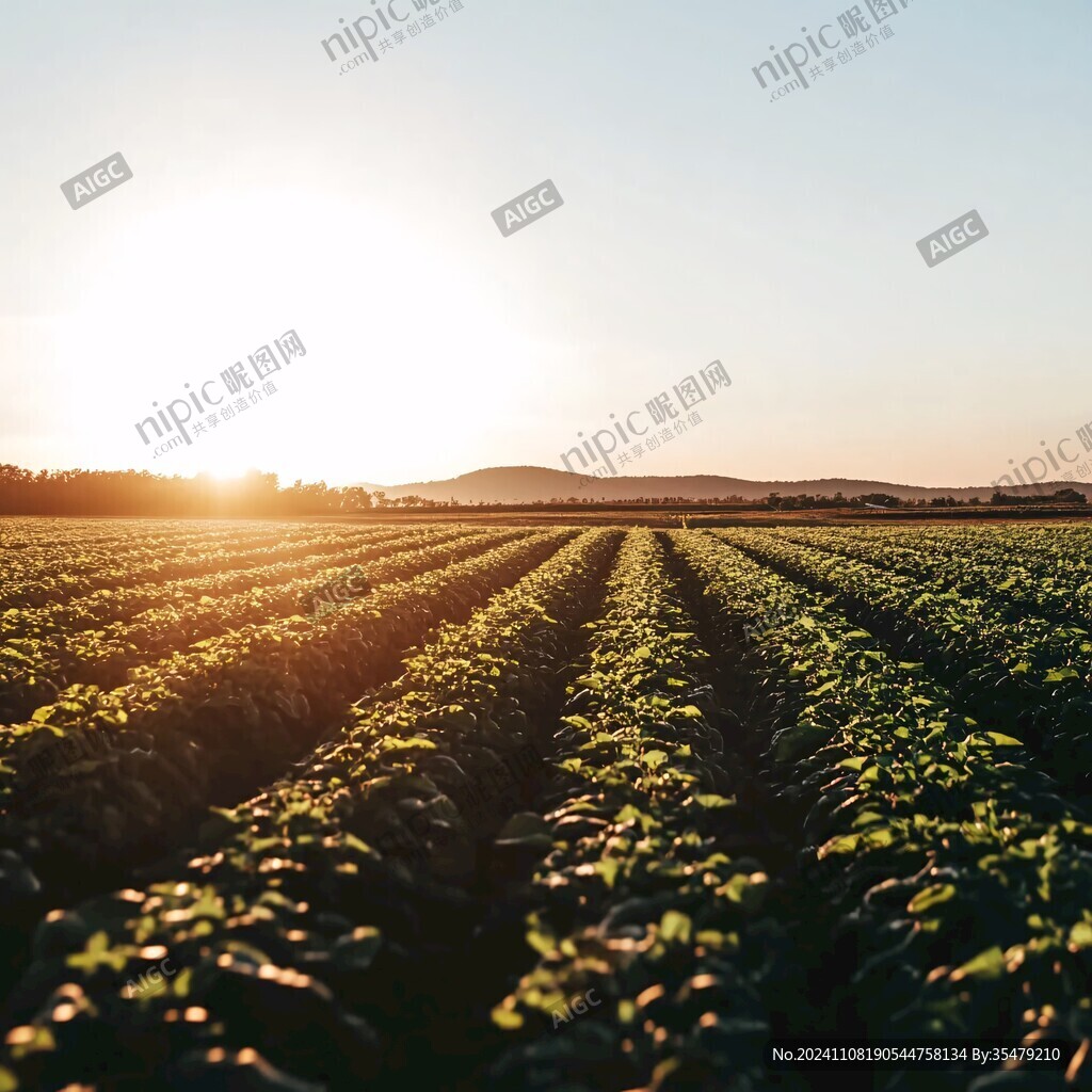 蔬菜種植田園風光