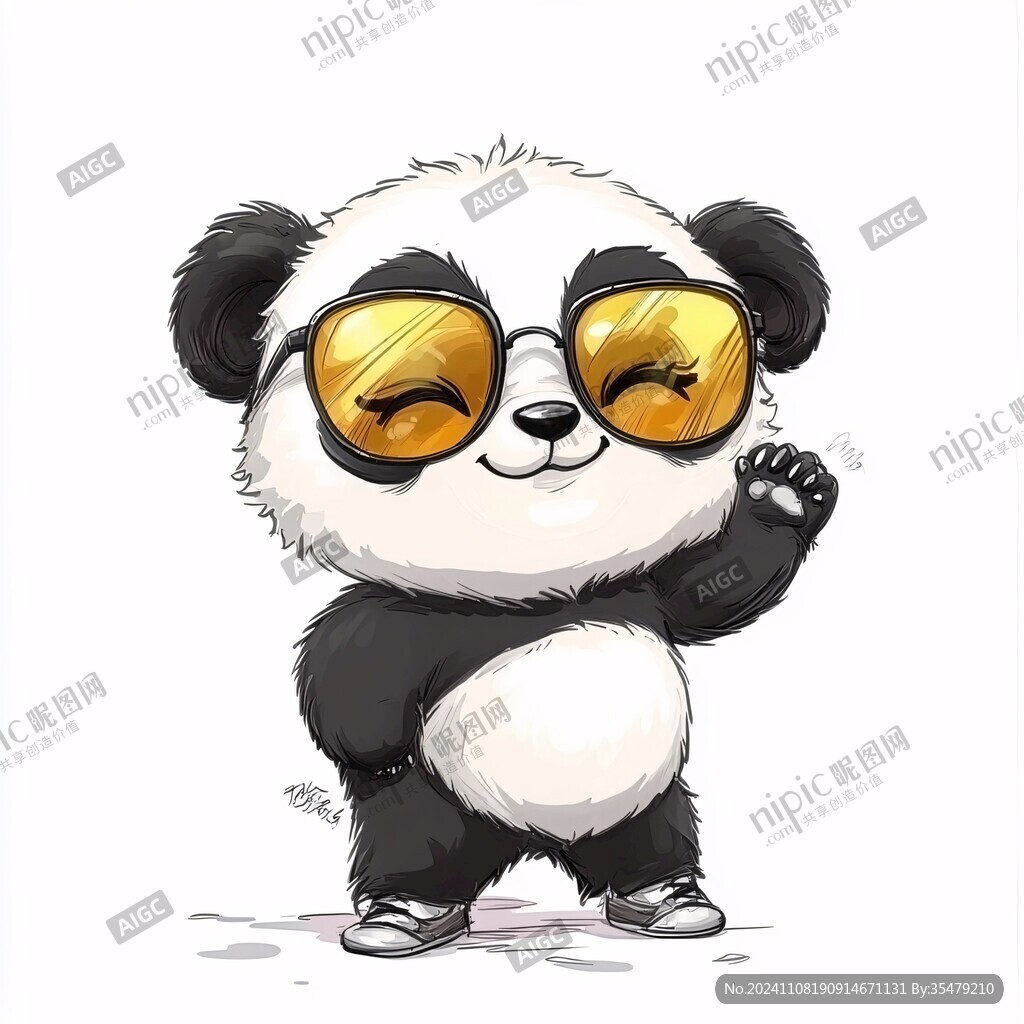 原創卡通熊貓卡通形象