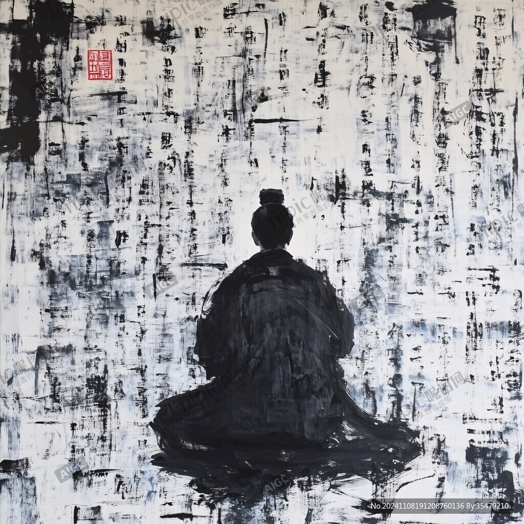 禪意古畫油畫