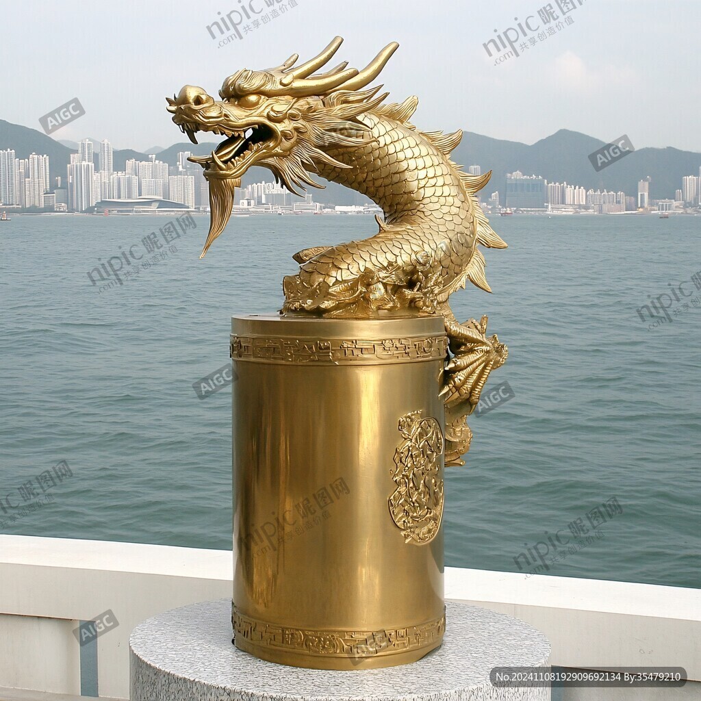 街心金龍雕塑