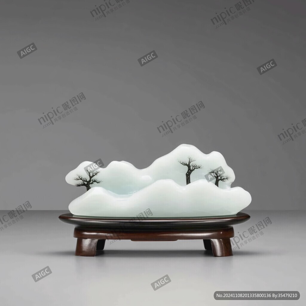 山水香薰玉雕