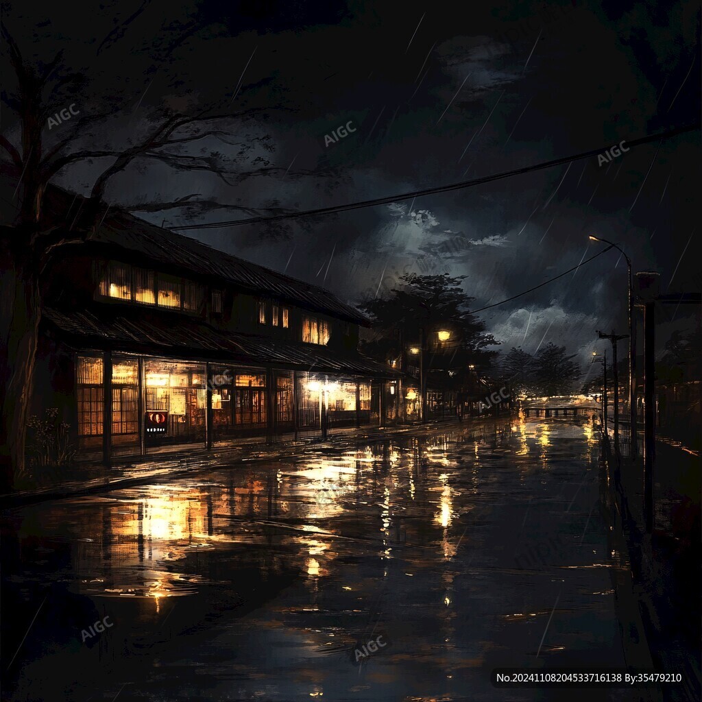 夜景梅雨季