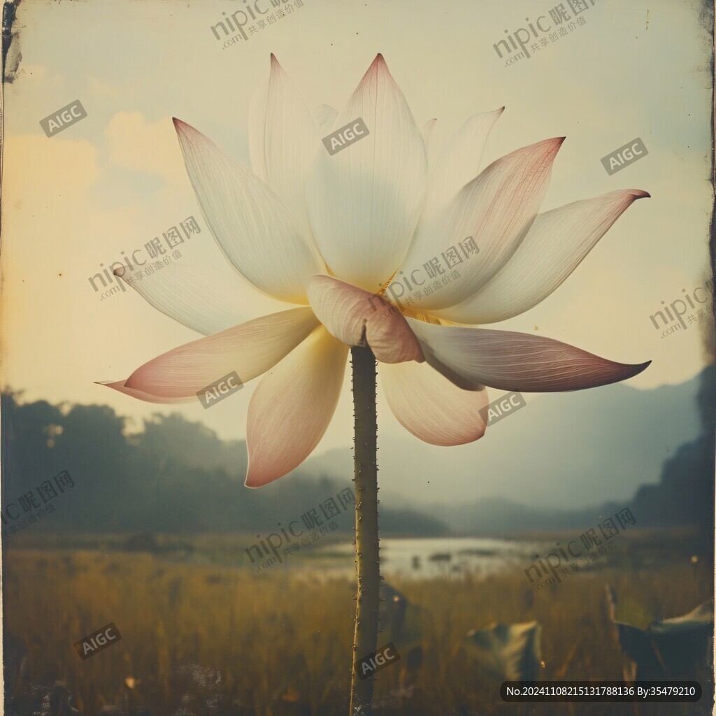 復(fù)古荷花