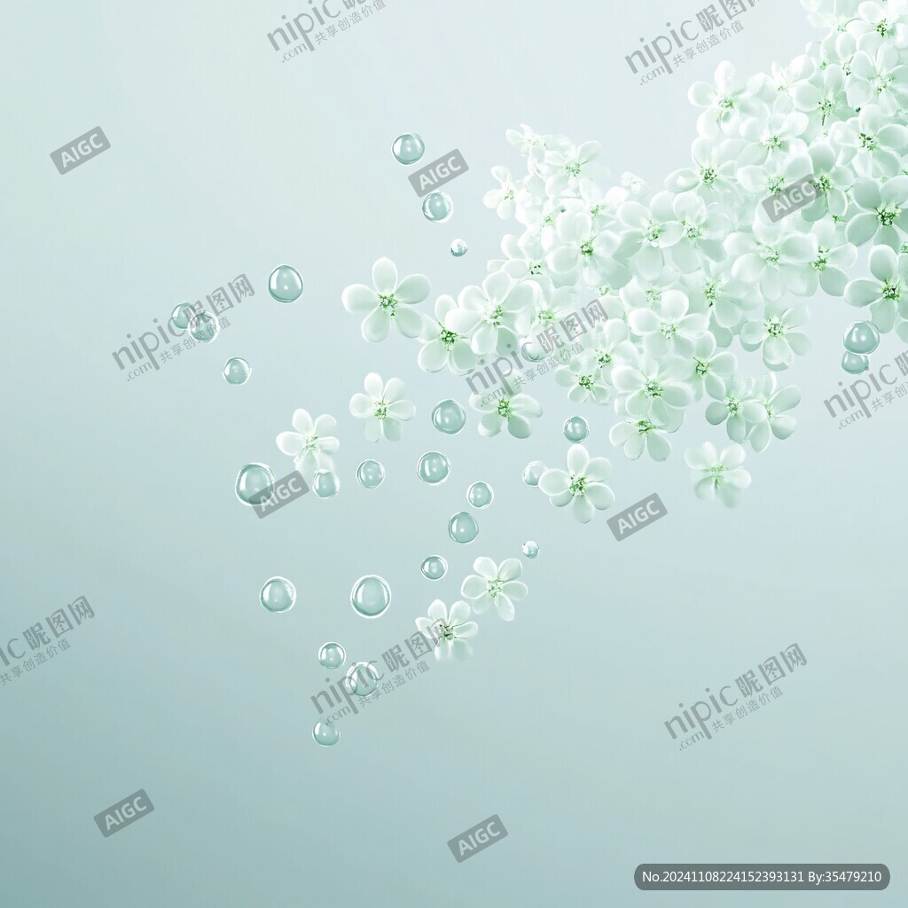 優(yōu)雅小白花背景圖