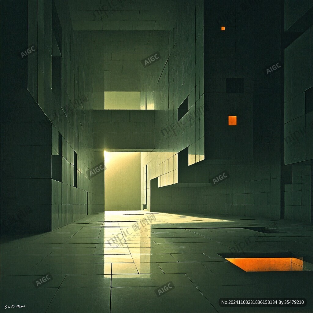 黃色虛幻背景作品