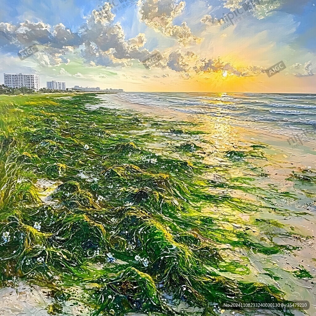 老美綠藻海岸