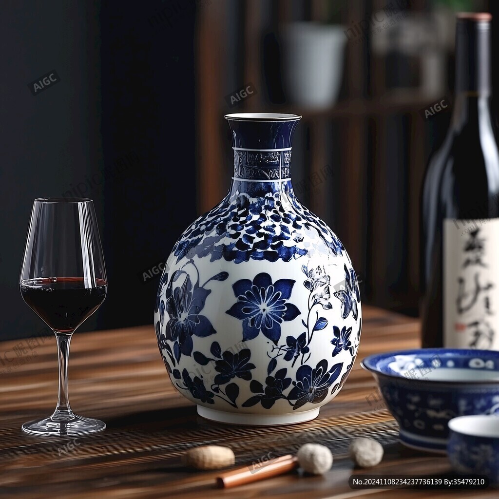 陶瓷酒瓶酒杯