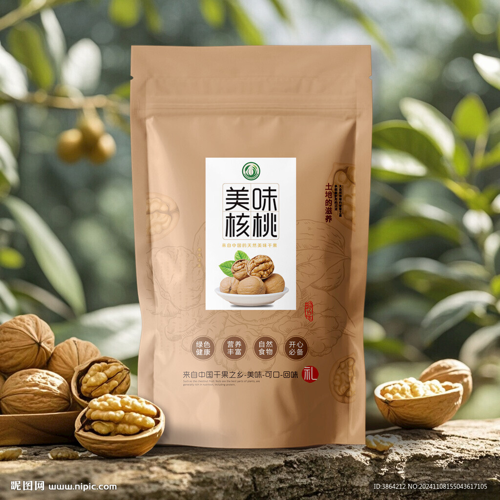 核桃包裝  下載為展開圖