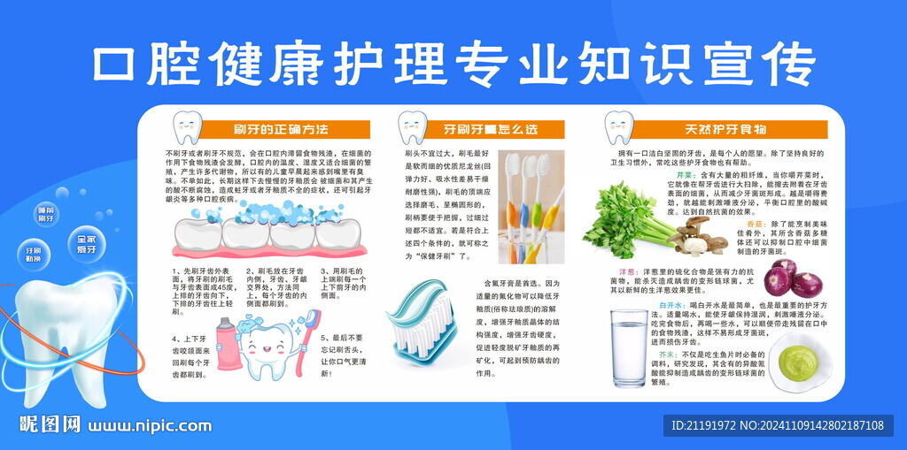 口腔健康護理專業(yè)知識宣傳