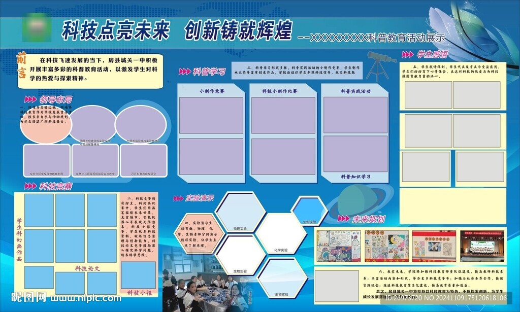 學(xué)校科技宣傳欄