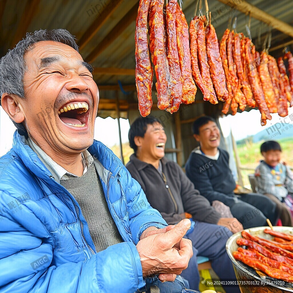 農家曬香腸