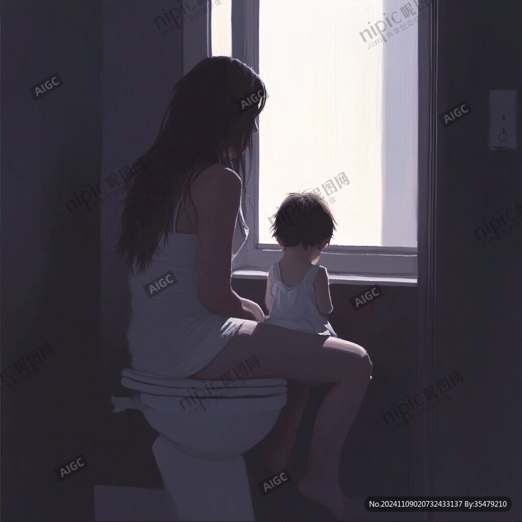 溫馨插畫母親