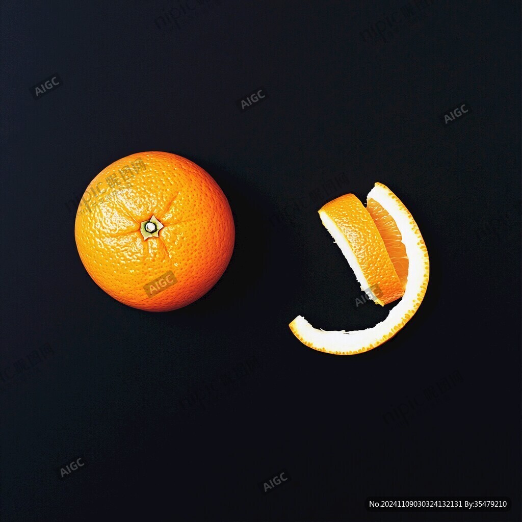 桔子切面創意