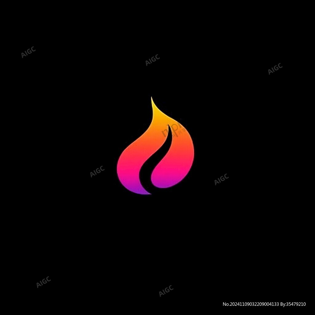 水滴火焰結(jié)合logo