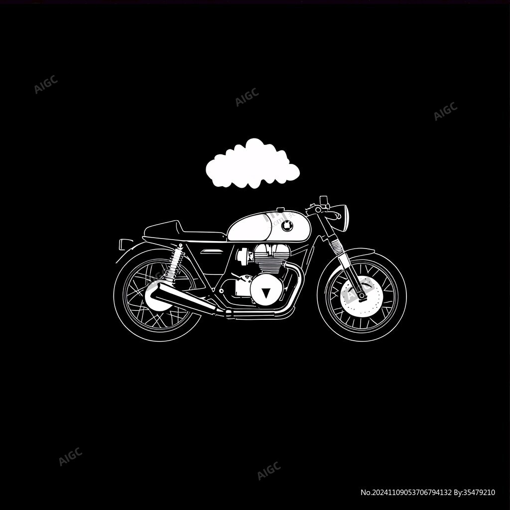 手繪摩托車