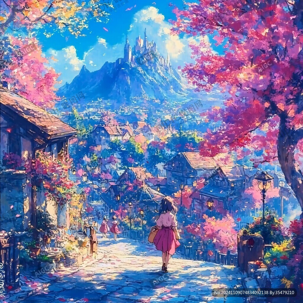動(dòng)漫場(chǎng)景插畫